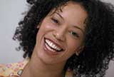 Woman smiling