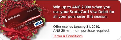 Use your ScotiaCard for a chance to win this holidays