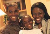 Happy family at home