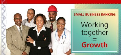 Self-employed people smiling
