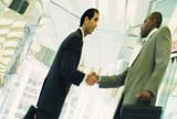 Businessmen shaking hands