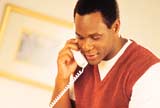 Man talking over the phone