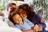 Woman hugging her daughter