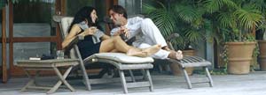 Couple enjoying their vacation