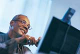 Man checking his computer