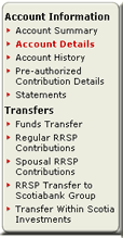 Account Information/Transfers