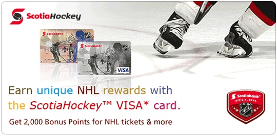 ScotiaHockey VISA card
