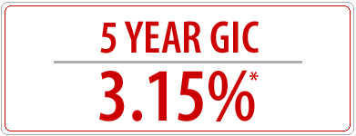 5 Year GIC 3.15%