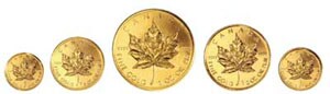 Gold Maple Leaf coins