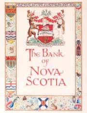 The first page of the Bank of Nova Scotia's Book of Rembrance