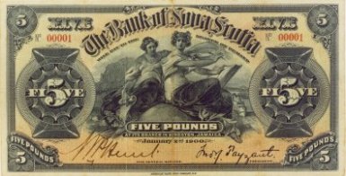 Bank of Nova Scotia 5 Pound note
