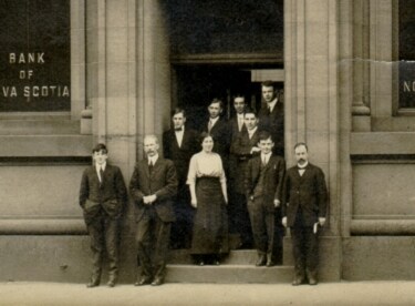 Staff of Amherst branch, c.1910.