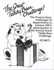Flyer for Teddy Bear Challenge