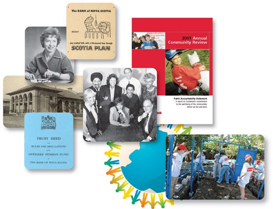 Timeline collage