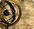 Globe and map