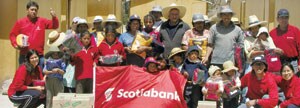 Scotiabank employees in Peru helping victims of volcanic eruption