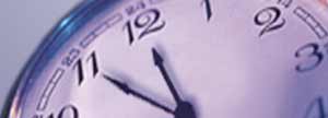 11:55 on a clockface.