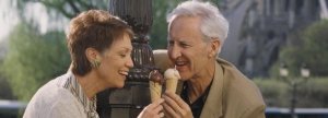 Couple eating ice cream