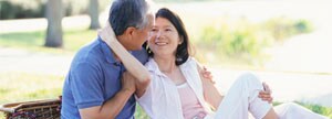 Couple on picnic