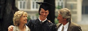 Graduate with parents