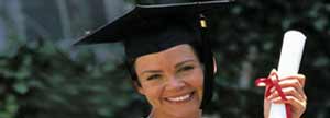 Graduate holding degree