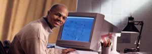 Man at computer