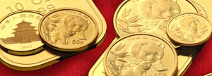 Gold panda coins