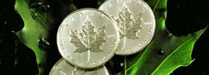 Silver maple leaf coins