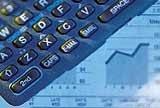 Keyboard and stock charts