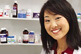 A lady pharmacist.