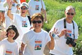 People participating in a walkathon