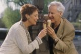 Couple eating ice cream