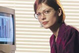 woman at computer