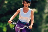 woman on bike