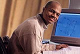 man at computer
