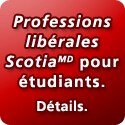 Professions libérales Scotia pour étudiants