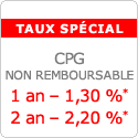 CPG - Taux spécial