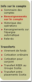 Renseignements sur le compte