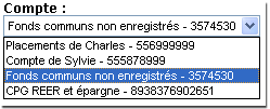 Choisissez le compte