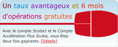 Un taux avantageux et 6 mos d'opérations gratuites