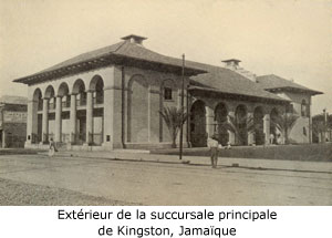 Extérieur de la succursale principale de Kingston, Jamaïque