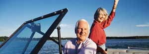 couple en bateau