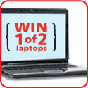 Win 1 of 2 laptops!