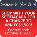 Shop with your ScotiaCard for a chance to win
