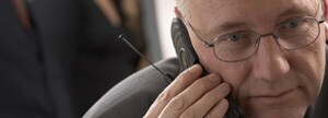 Man on cell phone