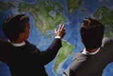 Men looking at map