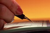 Close up of pen tip