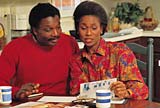 Couple reading a contract