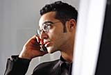 Young man using mobile phone