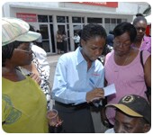 Scotiabank Spanish Town registers several ladies for free cancer screening